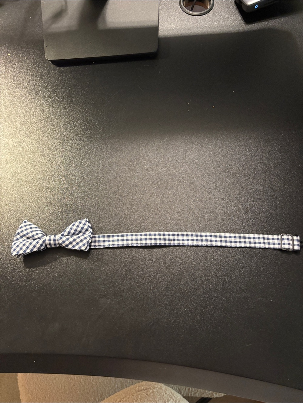 Crewcuts Navy and White Gingham Bow Tie for Kids